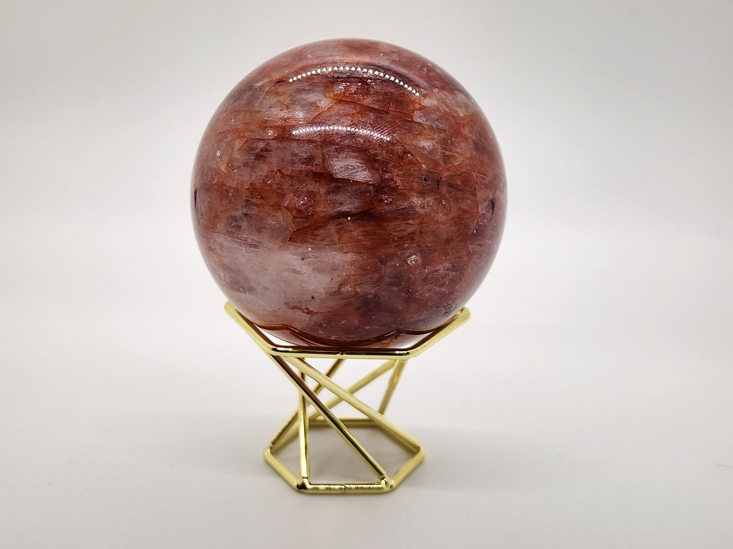 Sphere Stand - Metal Wire Hexagon- Multiple Color Options