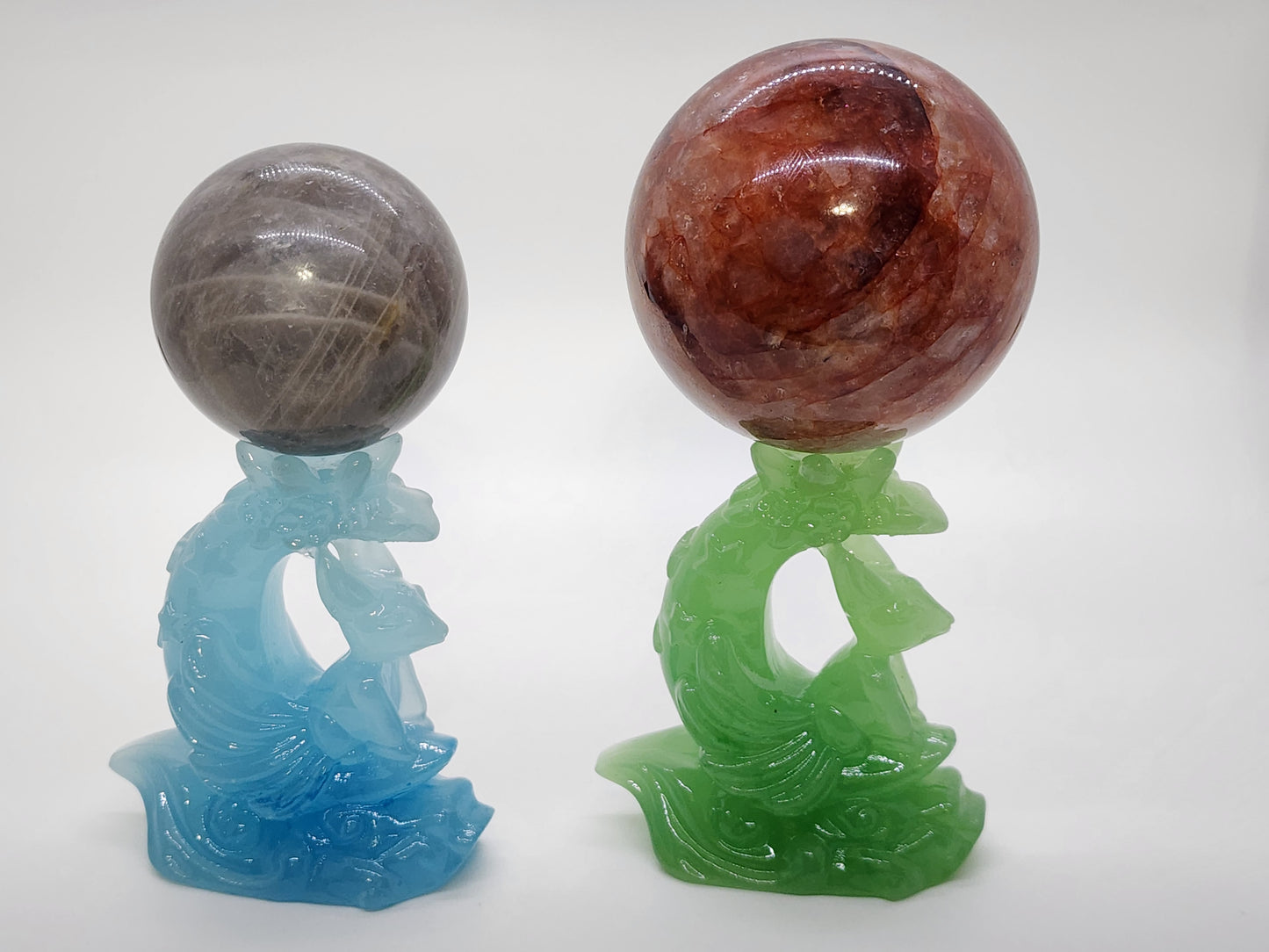 Sphere Stand- Resin Fox Tail