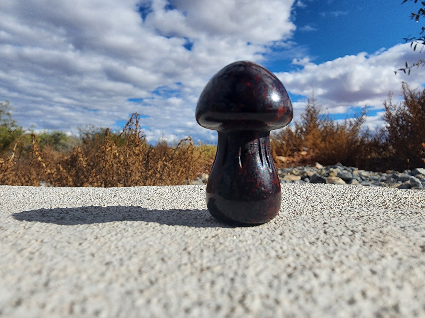 Carving  - Medium Mushroom - Multiple Stone Options - 38mm