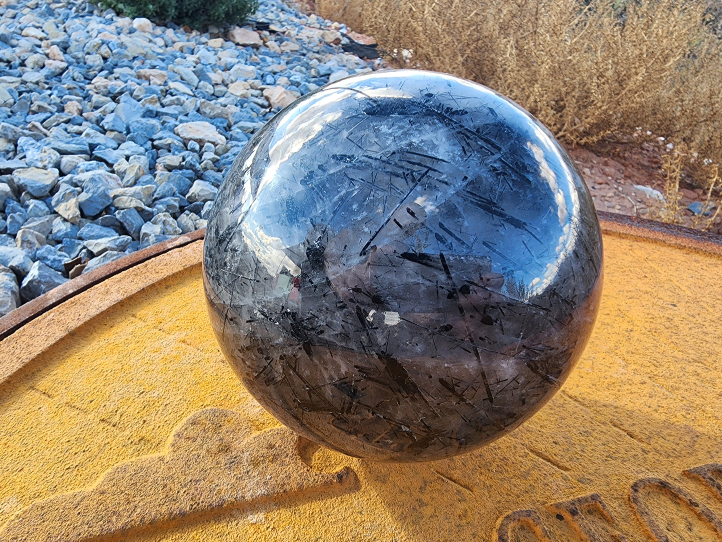 Sphere - Black Tourmaline Quartz - 136mm/5.3"