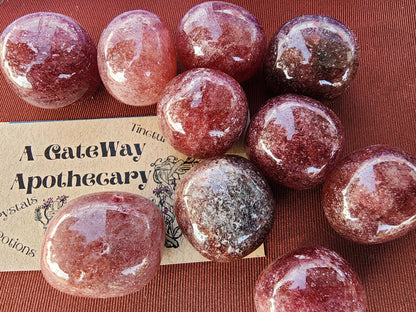 Tumble - Strawberry Quartz - Multiple Size Options