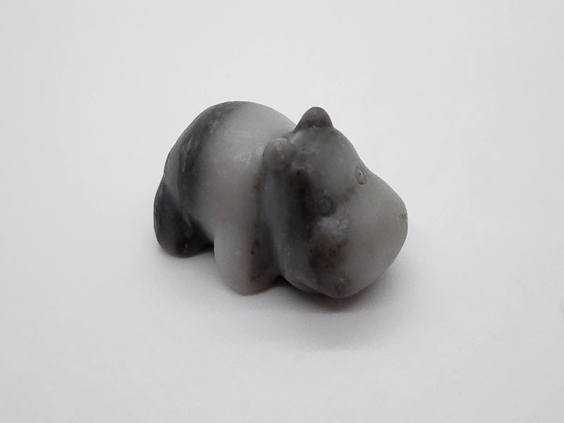 Carving - Small Hippos - Multiple Stone Options - 33mm/1.3"