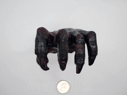 Carving - Large Witch Hand - Firework Garnet