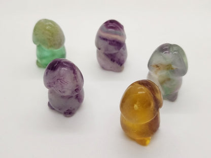 Carving - Mini Chubby Peen NSFW - Fluorite - 30mm/1"