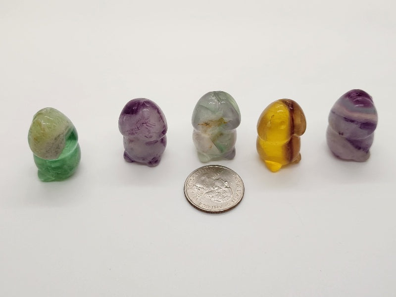 Carving - Mini Chubby Peen NSFW - Fluorite - 30mm/1"