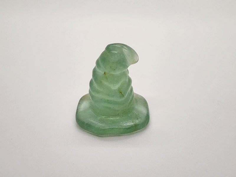 Carving - Small Witch Hat - Fluorite - 34mm/1.4"