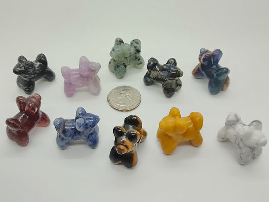 Carving - Small Balloon Dog - Multiple Stone Options - 28mm/1.1"