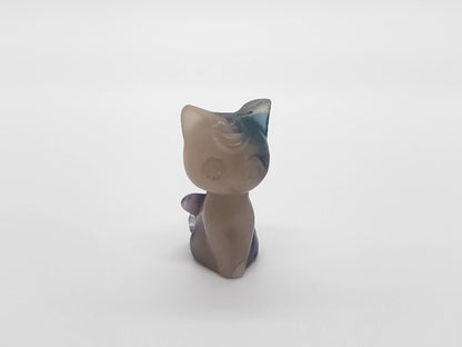 Carving - Luna Cat - Multiple Stone Options - 31mm/1.2"