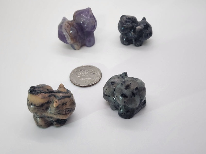 Carving - Bulbasaur - Multiple Stone Options - 30mm/1.1"