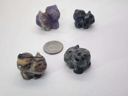 Carving - Bulbasaur - Multiple Stone Options - 30mm/1.1"