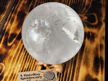 Sphere - Optical Calcite/Iceland Spar - 130mm/5.1"