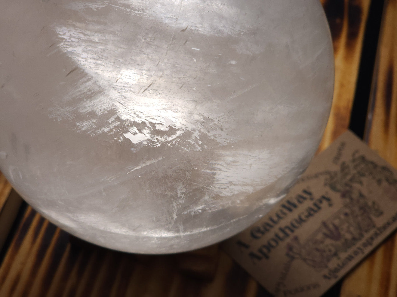 Sphere - Optical Calcite/Iceland Spar - 130mm/5.1"